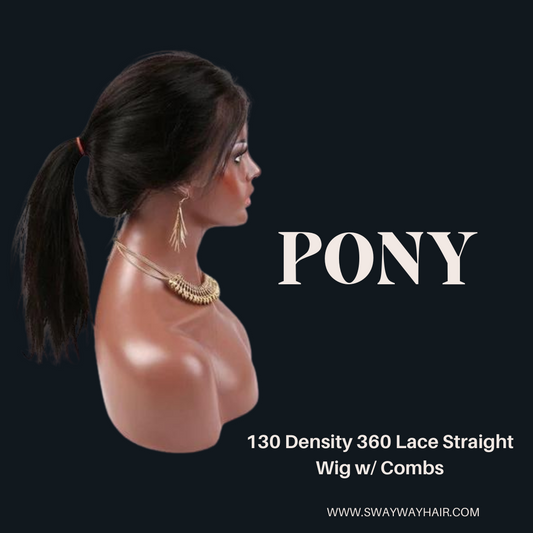 130 Density 360 Lace Straight Wig w/ Combs