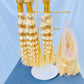3 BLONDE 28 INCH WATER WAVE BUNDLES WITH 14 INCH WATER WAVE FRONTAL