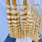 3 BLONDE 28 INCH WATER WAVE BUNDLES WITH 14 INCH WATER WAVE FRONTAL