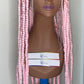 32 Inch Full Lace Braided Unit w/ Beads on w/ Square Parts