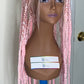 32 Inch Full Lace Braided Unit w/ Beads on w/ Square Parts