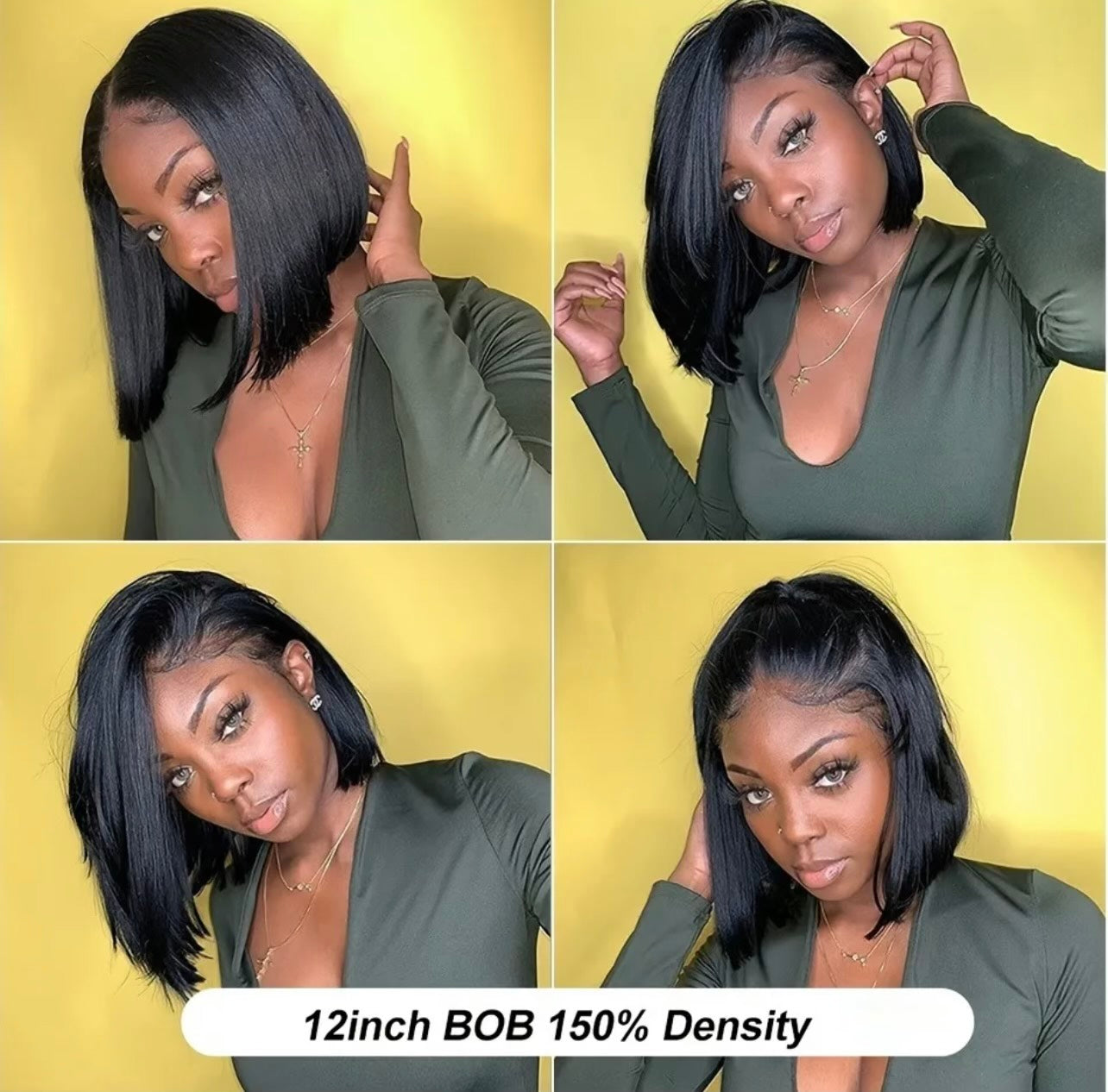 Full Lace Bob Wig w/ Combs