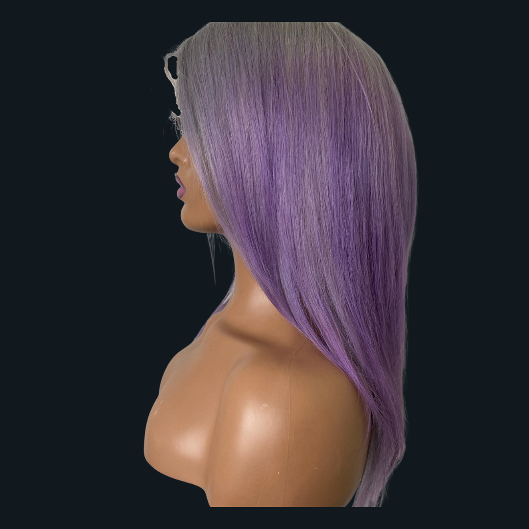 * PRE ORDER *FULL LACE TWO TONE GREY AND PURPLE ENDS
