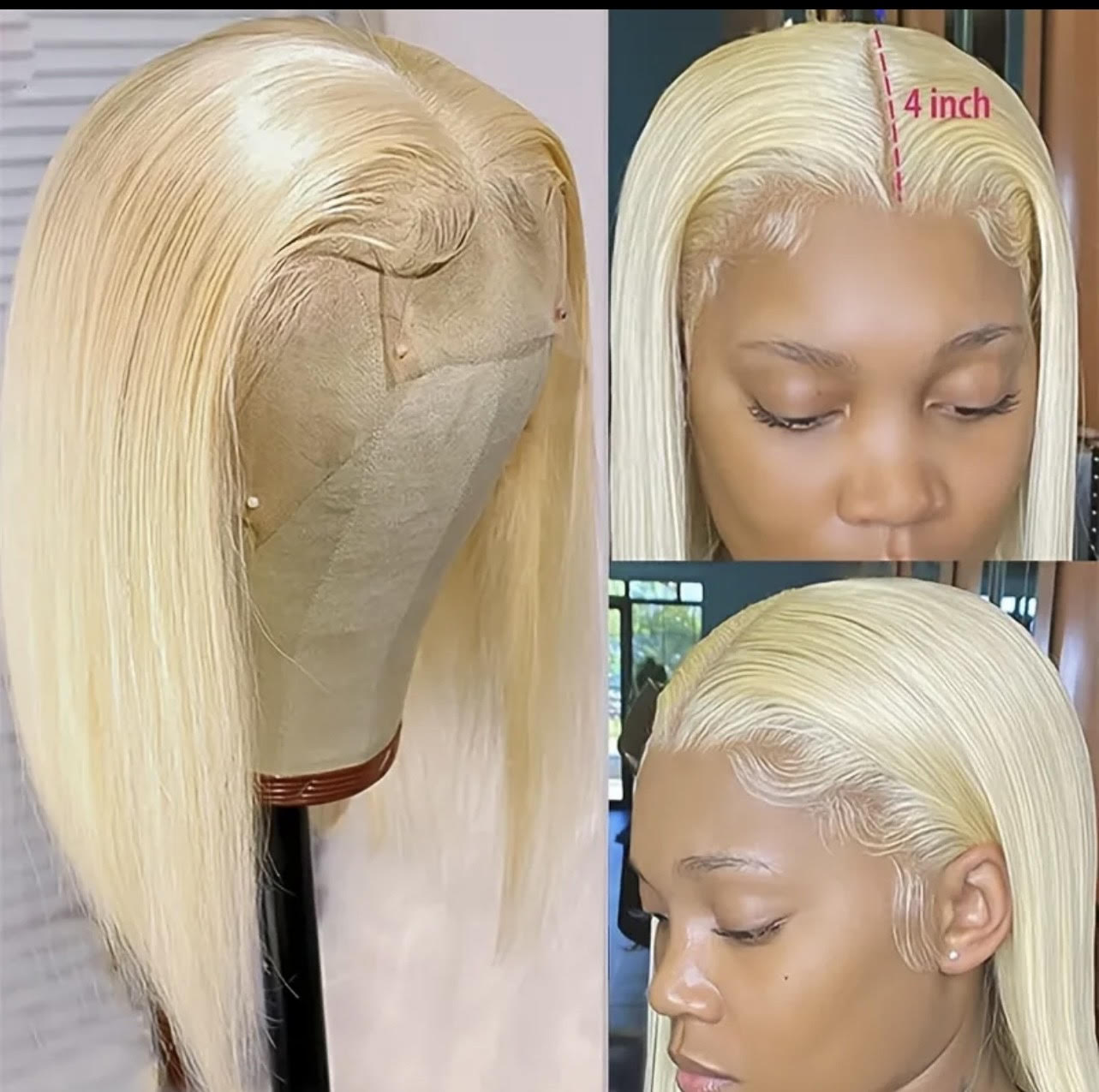 13 X 4 FRONTAL 14 INCH BLONDE WIG